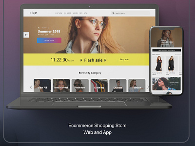 Ecommerce Web and App app branding design ui ux