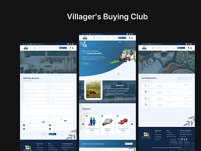 Villagers Buying Club - Ecommerce Concept app branding design ecommerce icon landing page ui ui ux uiux ux web web ui web ux website