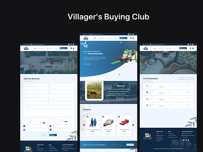 Villagers Buying Club - Ecommerce Concept