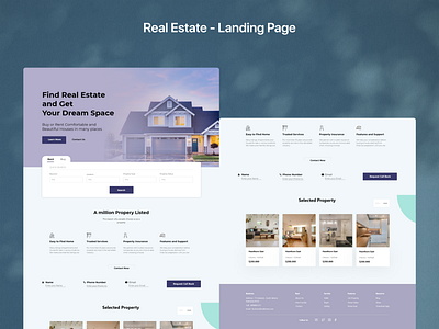 Real Estate - Leads Generation Landing Page app design landing landing page real estate ui ux webpage website