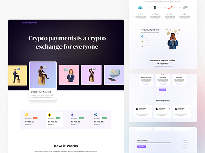 Crypto Payments - Landing Page