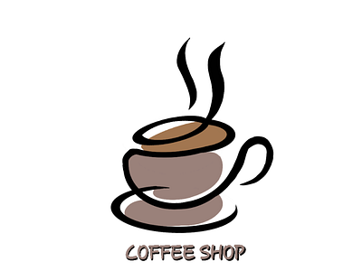 Coffee Shop branding friendly icon illustraion logo social