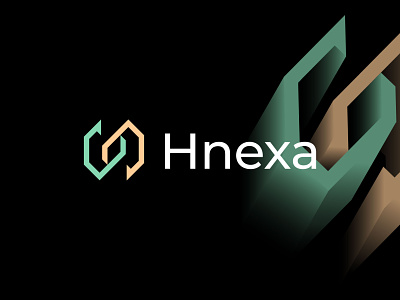 Hnexa abstract logo ai app arrow branding colorful corporate design dynamic fintech geomatry graphic design icon identity letter logo mark modern tech