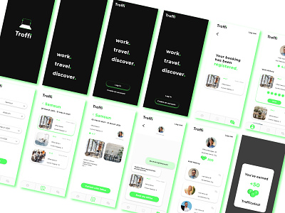Troffi Mobile App / Conceptual UX Idea for Remote Office Workers concept design design mobile app remotework travel ui ui design ui ux uidesign uiux uiuxdesign ux ux design ux ui uxdesign
