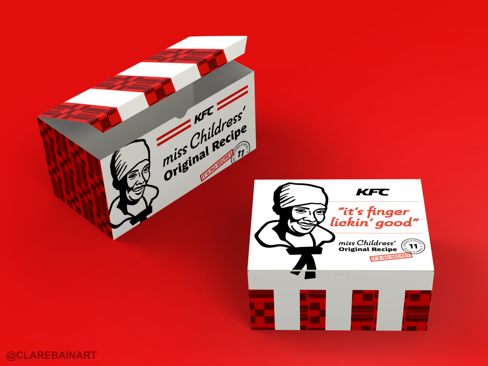 Download KFC Rebrand by Clare Bain on Dribbble
