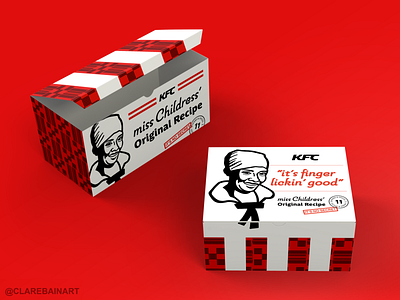 KFC Rebrand brand branding chicken design dribbbleweeklywarmup food logo package design packaging rebrand red redesign redesign concept