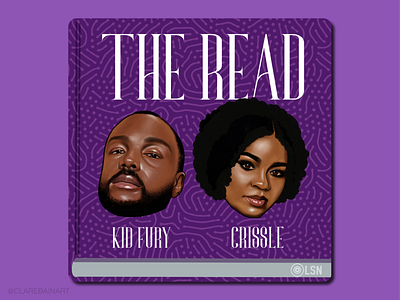 The Read Cover Art artwork cover cover art cover design dribbbleweeklywarmup illustration podcast podcast art portrait art portrait illustration portraits