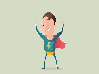 Hero digital art graphic design illustration vector art