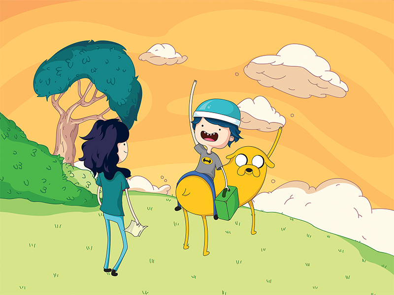 Adventure Time inspired illustration - Adventurers by Teodora Tasic on ...