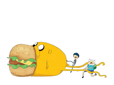 Adventure Time inspired illustration digital art digital painting illustration