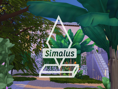 Simalus Logo design gaming geometic geometric logo sims type