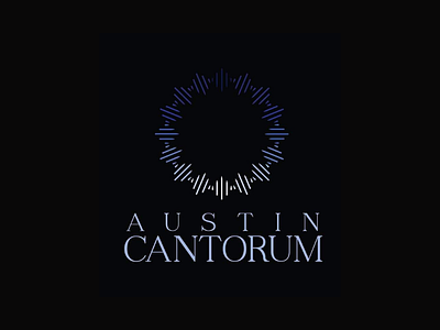 Austin Cantorum austin branding choir logo music sing texas voice