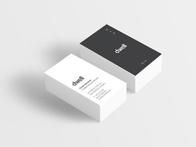 Dwell business cards business card design dwell identity branding print design stationery design