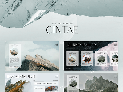 CINTAE design landscape mockup ui web design website