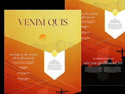 VENIM QUIS : dark . branding design graphic design illustration orange sunrise sunset ui web design website