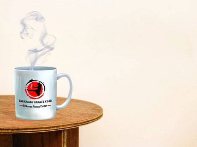 Mug Mockup for the champions karate club branding design dribbble best shot e learning freelancer illustration logocreator logo online artist logodesigner logomaker logo typography vector