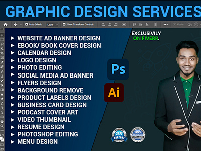 I will do any kind of graphic design work