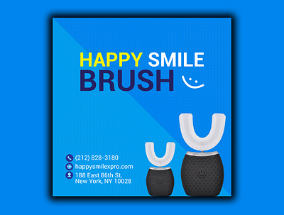 Facebook post design for happy Brush x CO. amran5r branding design facebook facebook ad facebook ads facebook banner facebook cover graphic design md amran mdamran minimal poster art