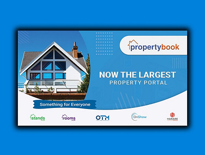 Banner design for property book. amran5r banner banner ad banner ads banner bazaar banner design banner small bannner branding design graphic design md amran mdamran minimal