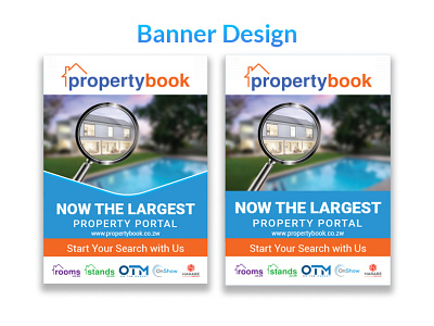 Banner design (Resizing) for propertybook brand amran5r banner banner ad banner ads banner design banners branding design graphic design illustration md amran mdamran minimal vector