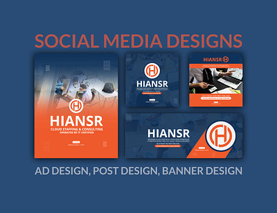 Social Media Designs for HIANSR amran amran5r branding design graphic design md amran mdamran minimal social media ad social media banner social media design social media post vector