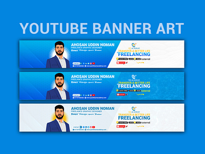 YouTube Banner Art for Noman bro by Md Amran on Dribbble