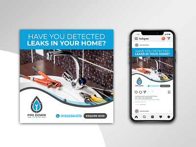 Social Media Post Design for Plumbing Business