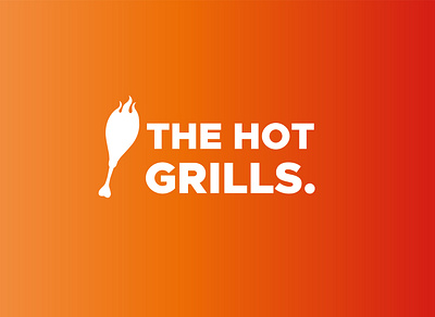 The hot grills logo concept & branding. branding creative design illustrations inspiration logo photoshop posters typography ui ux