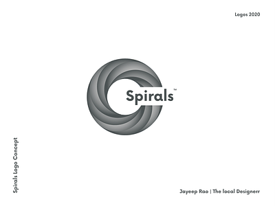 Spirals Logo Concept branding creative flat inspiration logo logo creator posters typography ui ux vector