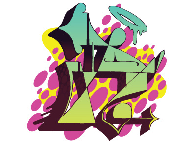 Draw a Letter- A a abstract design doodle draw drawaletter graffiti graphic illustrator letter