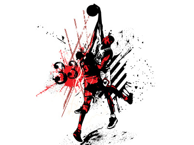 33 33 basketball black bulls dunk ewing graphic illustrator knicks nba pippen red