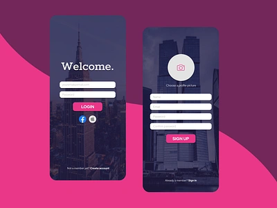 01 - Sign Up #DailyUI app design figma flat minimal screen ui uidesign uidesignchallenge ux vector