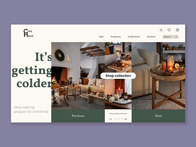 CozyHome - Website Concept branding concept design flat ui ux web website