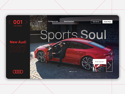 Audi RS7 - Website Concept
