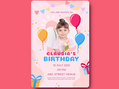 birthday card card design