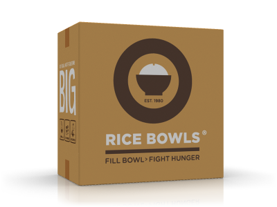 Rice Bowls (shipping box) design brand branding brown clean concept design gotham icon illustration logo map