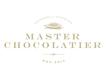 Ghirardelli Chocolate Master Chocolatier Logo chocolate chocolatier master