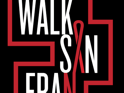 2015 AIDS Walk SF Shirt Design aids francisco san shirt