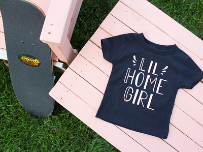 Lil' Homegirl apparel design branding product branding product photography