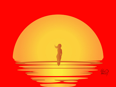 Into the sun character color contentcreation digital illustration illustration vector