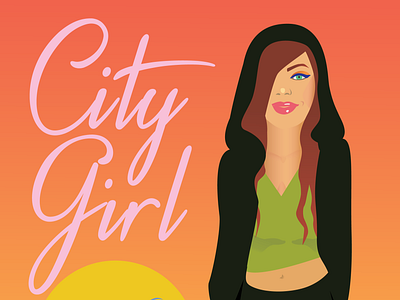 City Girl adobeillustrator animation branding colorscheme digitalart graphic design illustration storyboarding trend