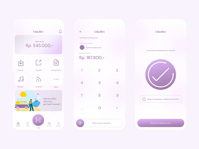 Lilacllet: An e-wallet application - Exploration app app design app designer app ui dailyui design e wallet product design purple simple design ui ui design user experience user interface ux ux design