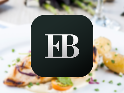 iOS app icon for Eat Bits app branding icon icon app ios iphone logo