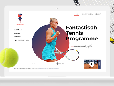 Nina Bratchikova Website UI adobe xd branding logo sport ui webdesign webflow website