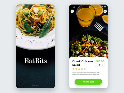 Eat Bits iOS app adobexd branding design ios iphone logo ui ux