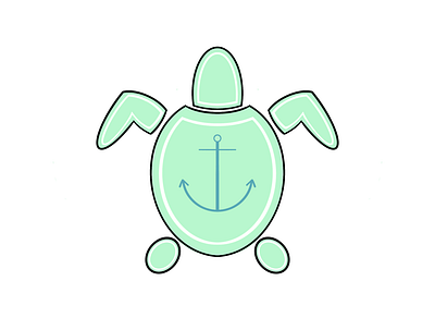 Sea Turtle art cute digital logo redbubble sea simple turtle