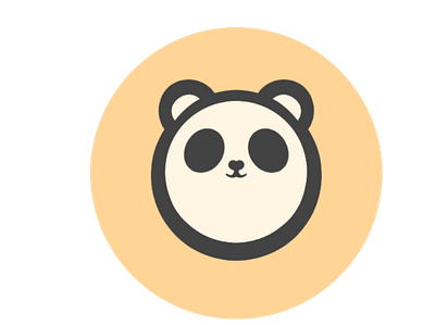 Vibing Panda bear cute animal endangered panda logo pandalogo species