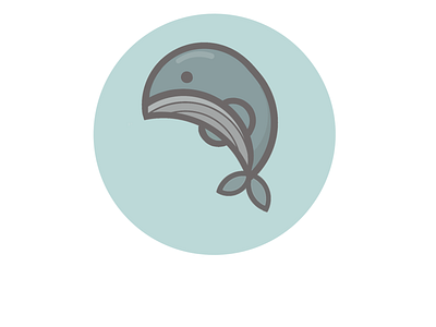 Whale animal blue cartoon circular cute gray instagram kawaii mammal minimal nautical ocean pinterest sea simple whale whale art