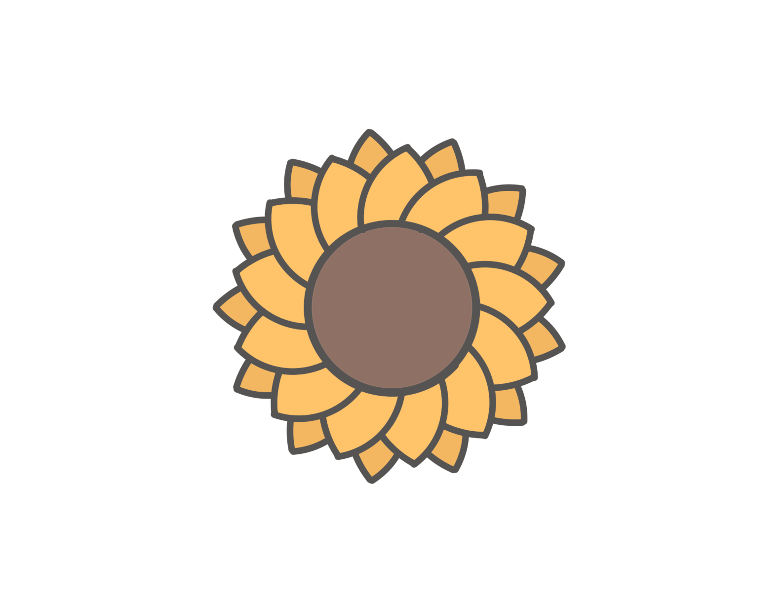 Sunflower by Samantha C on Dribbble