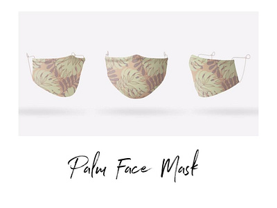 Palm Face Mask artdesign artillustration artwork digitalart digitaldesign digitalillustration fabricdesign facemask facemaskart fashionmask illustration illustration design maskart maskingdesign plantart surface pattern design surfacedesign surfacepattern surfacepatterndesign